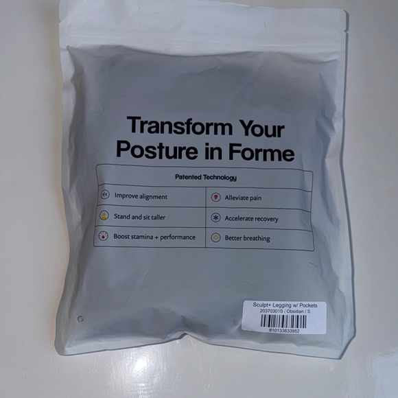 NWT New Forme Sculpt+ Legging w/ Pockets Black Small - Picture 5 of 6